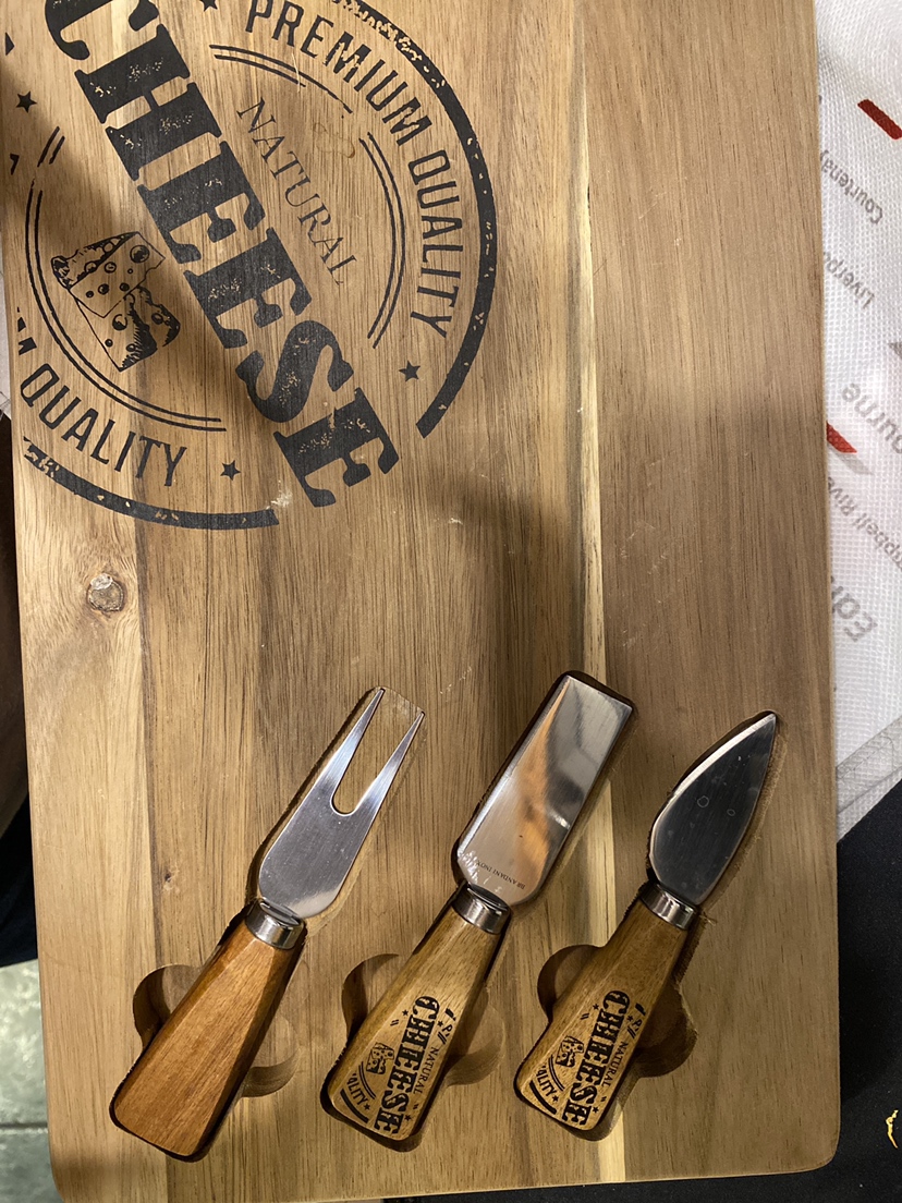 Charcuterie platter in wood