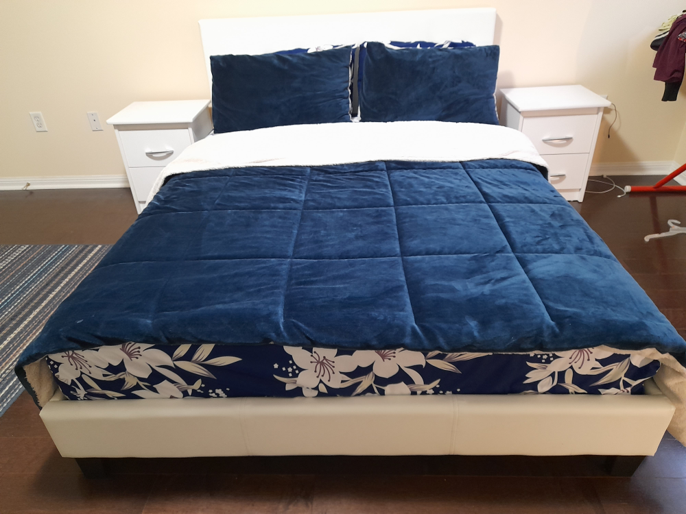 Queen size , leather bed for sale - photo 2