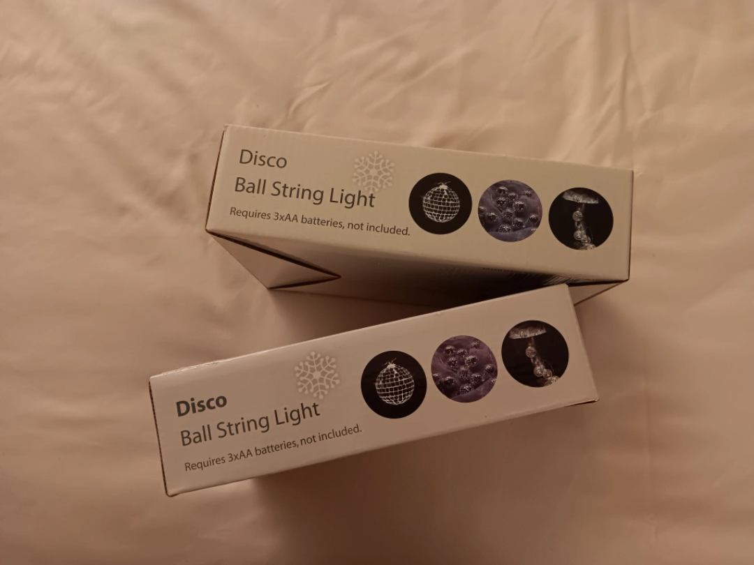 Disco Ball string LED lights - new! image indicator(5)