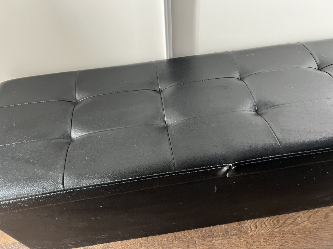 43-Inch Storage Ottoman Bench with Flip Lid, Padded Seat image indicator(7)