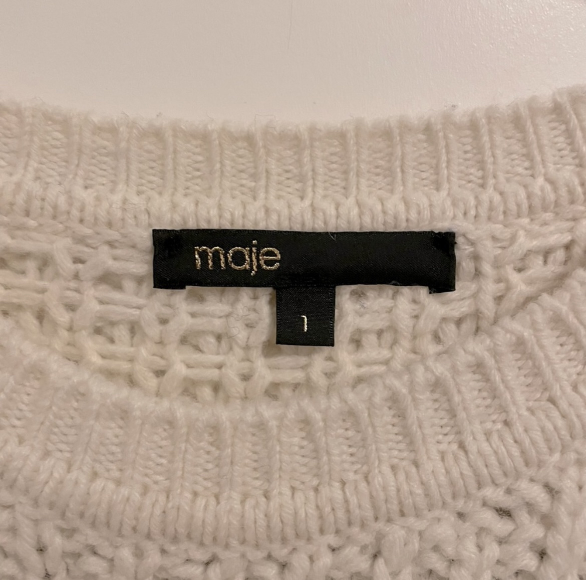 Maje Massimo Chevron Wool Blend Sweater 🦃 image indicator(5)