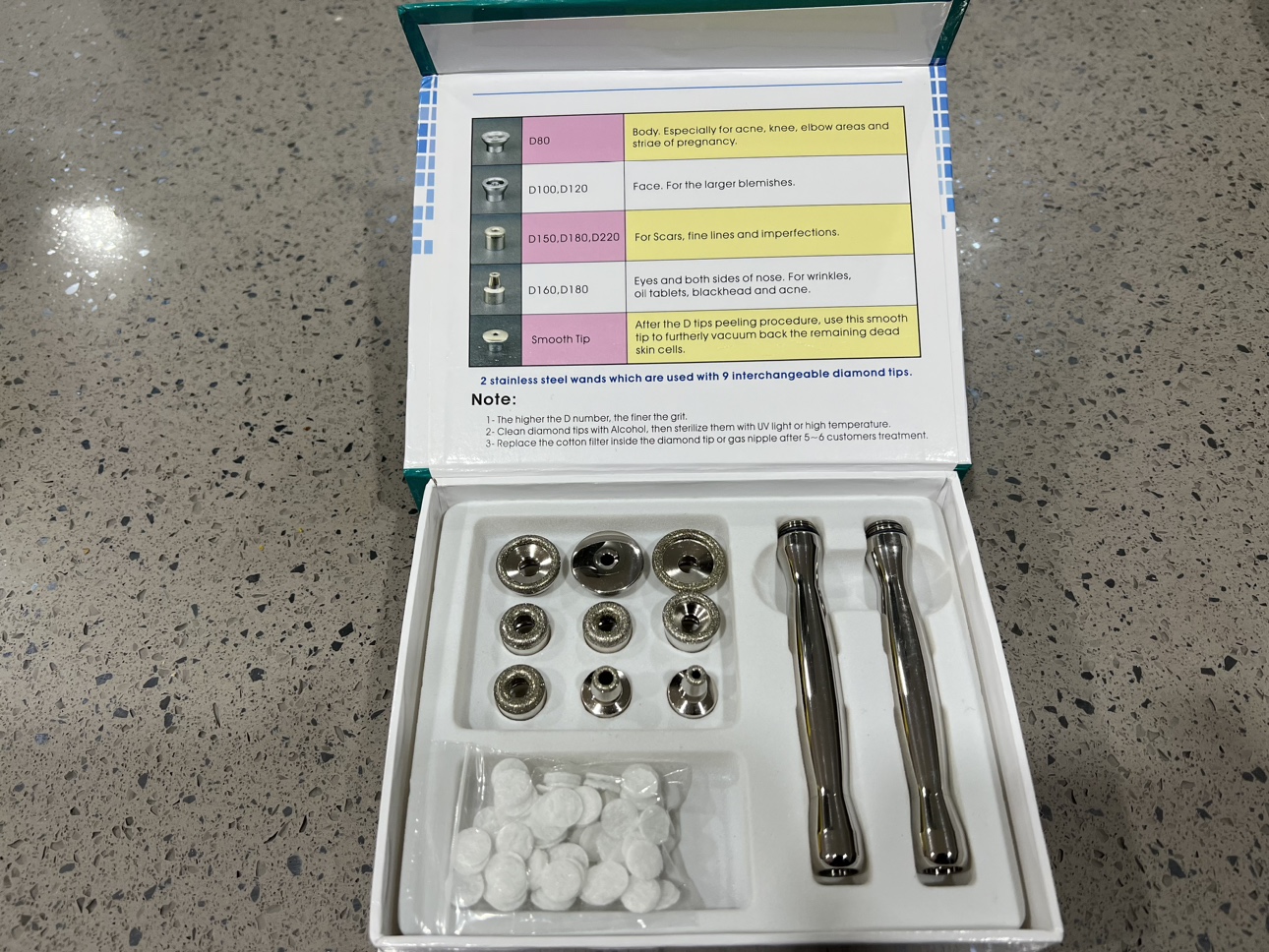 Microdermabrasion tips and wand - photo 3