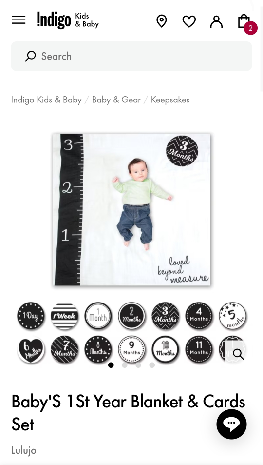 Baby's 1st year blanket & card set thumbnail