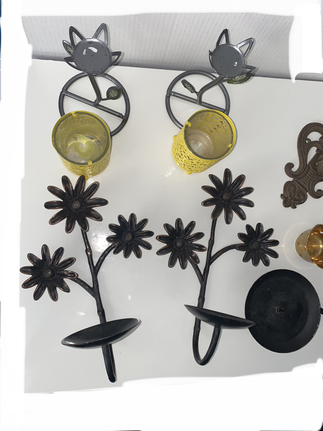 Antique/Vintage collection Heavy - Candle Holders image indicator(2)