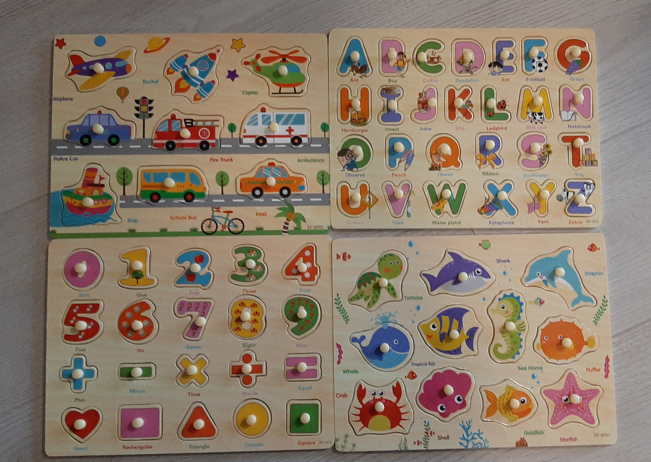 A set of 4 toddlers puzzle - photo 2