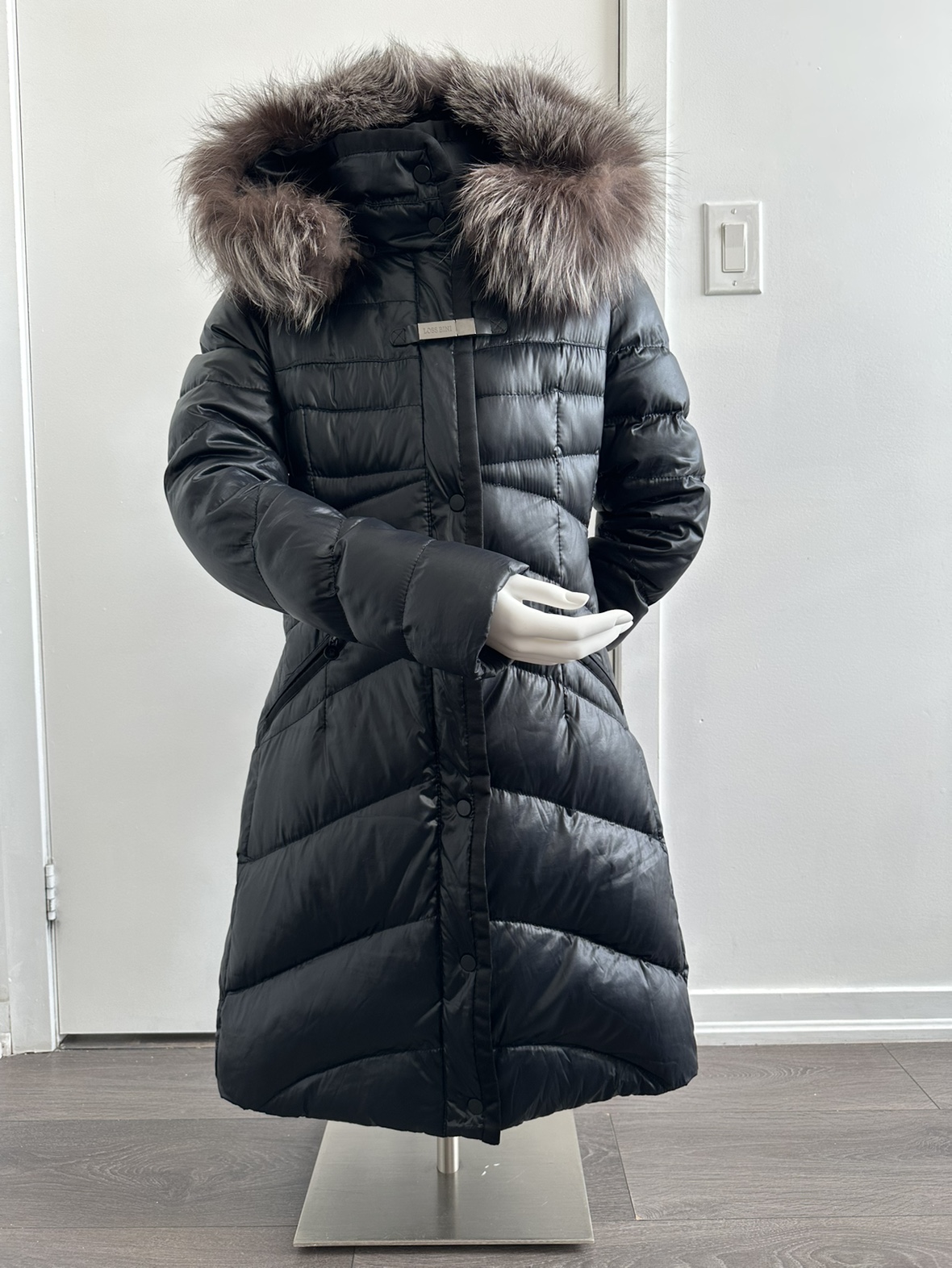 Winter Down Jacket with the real fur trim. thumbnail