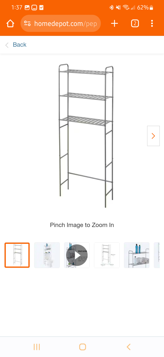 over the toilet bathroom organizer - photo 3