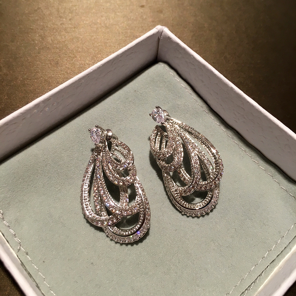 Crystal sliver earrings - photo 3