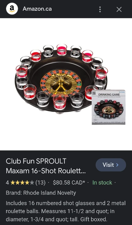 New! Shot glass Russian roulette game! thumbnail