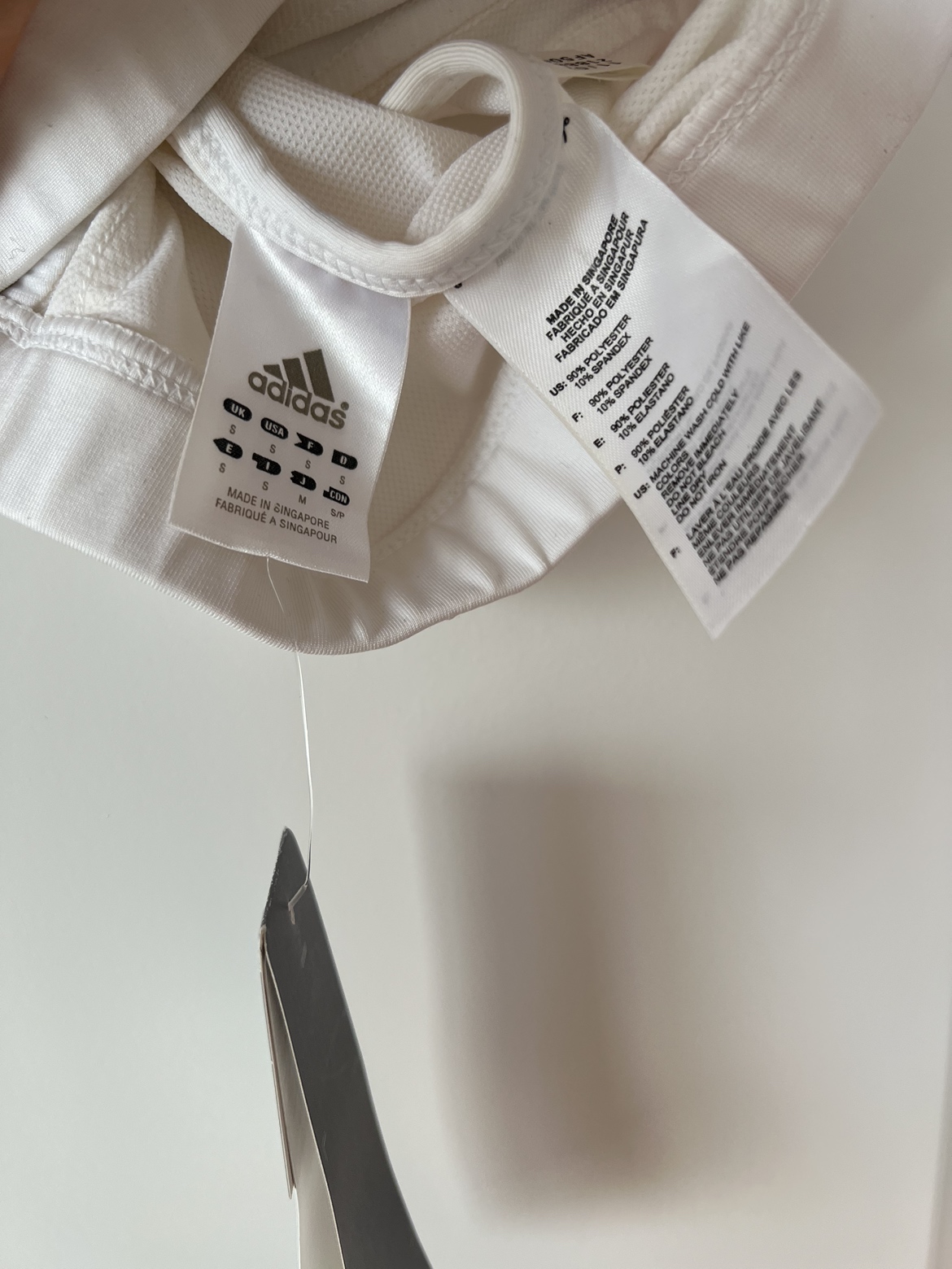 BNWT adidas white sports bra image indicator(4)