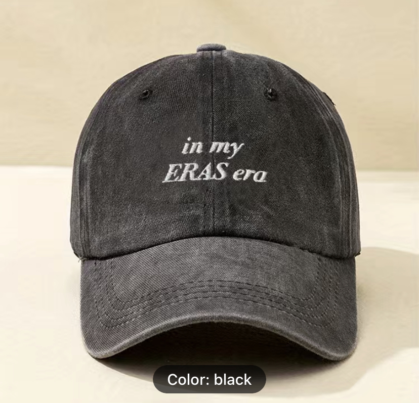 Taylor Swift’s In my ERAS era Cap - Black thumbnail