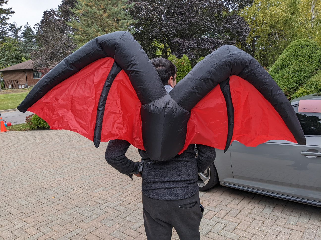 Inflatable Halloween Costume Wings thumbnail