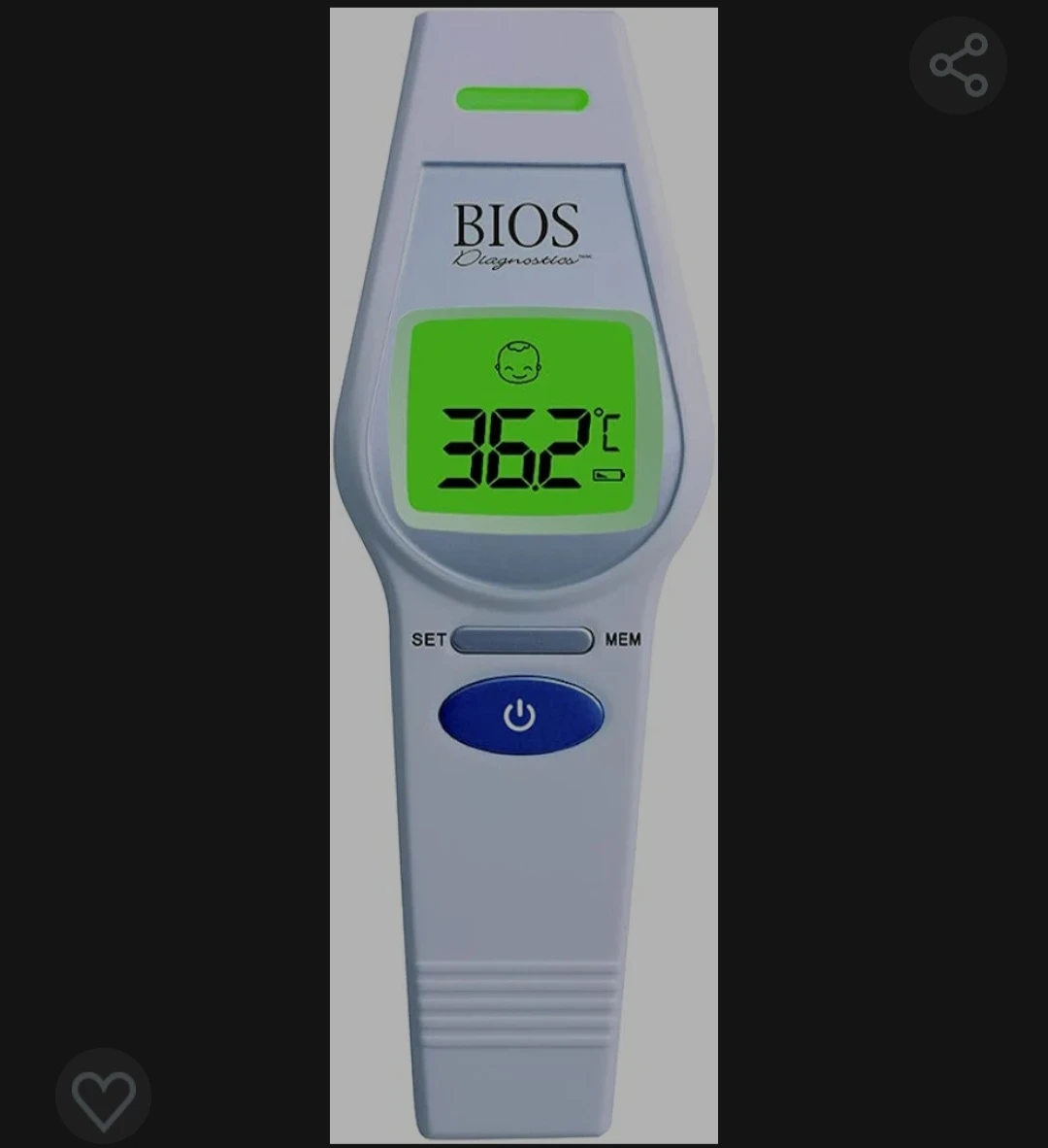 BIOS Diagnostics Non Contact Forehead Thermometer image indicator(3)
