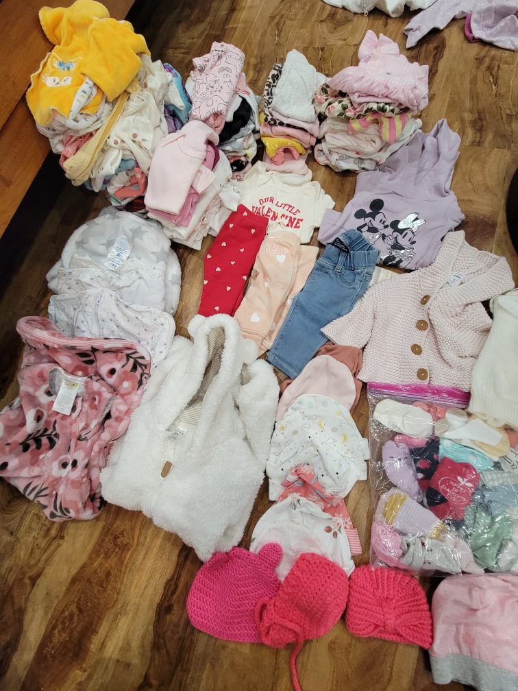 baby girl clothes-  from 0 to 9 months