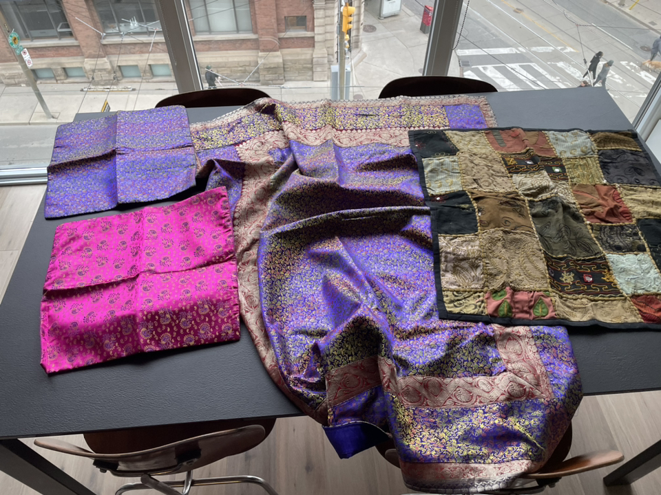 N India Cushion covers and table throw