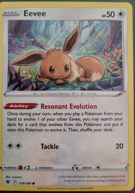 pokemon card Eevee