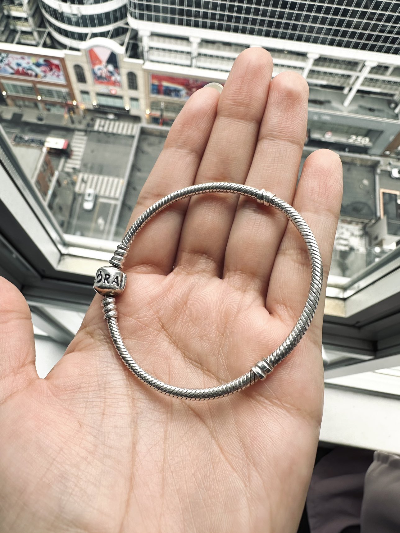 Pandora Bracelet with 2 FREE charms