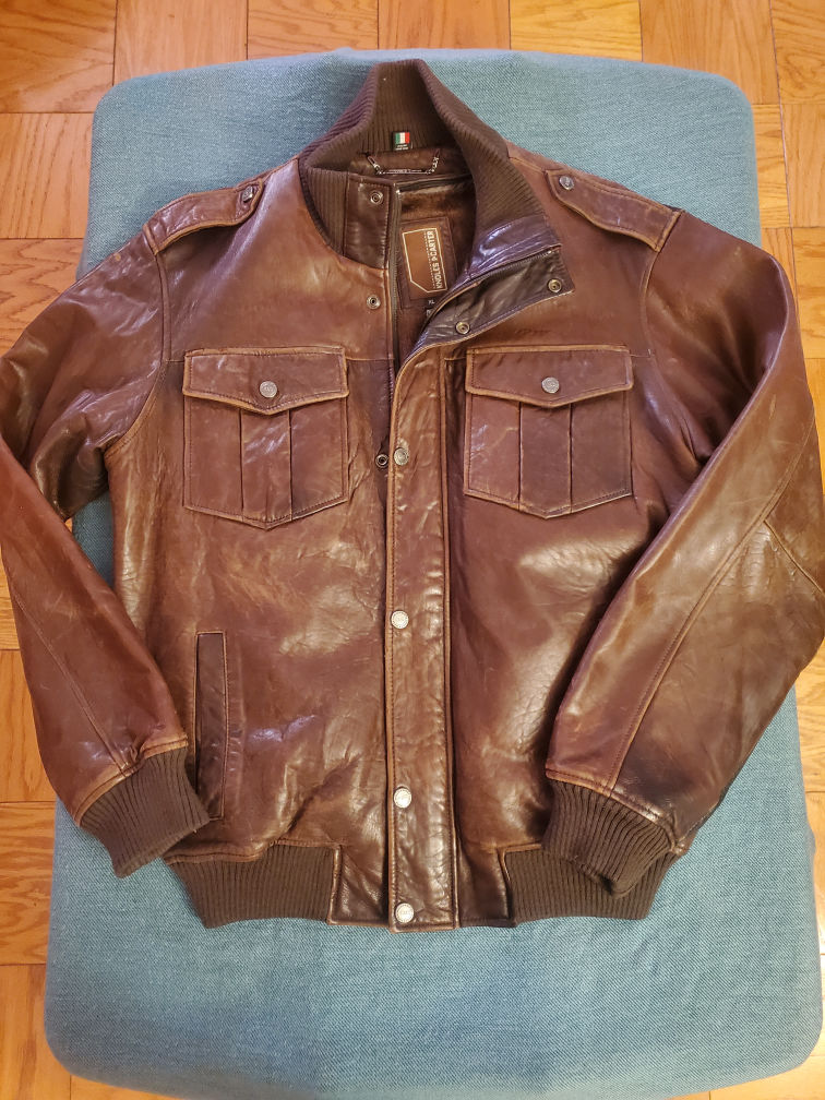XL Vintage Leather Jacket