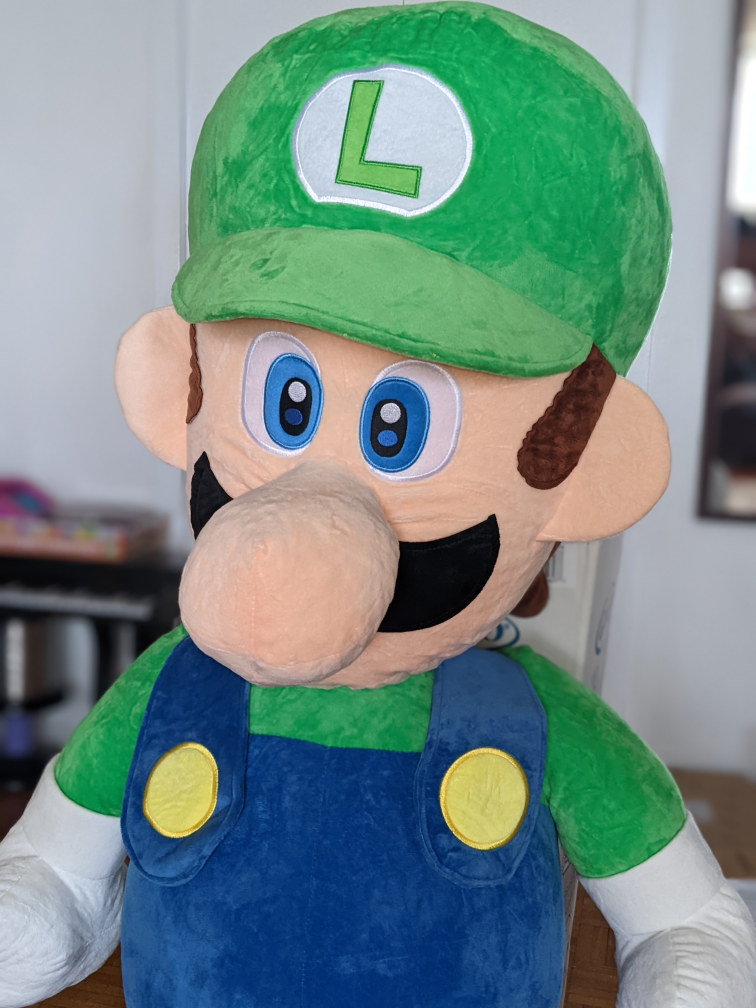 giant 4ft tall Luigi stuffie - photo 3