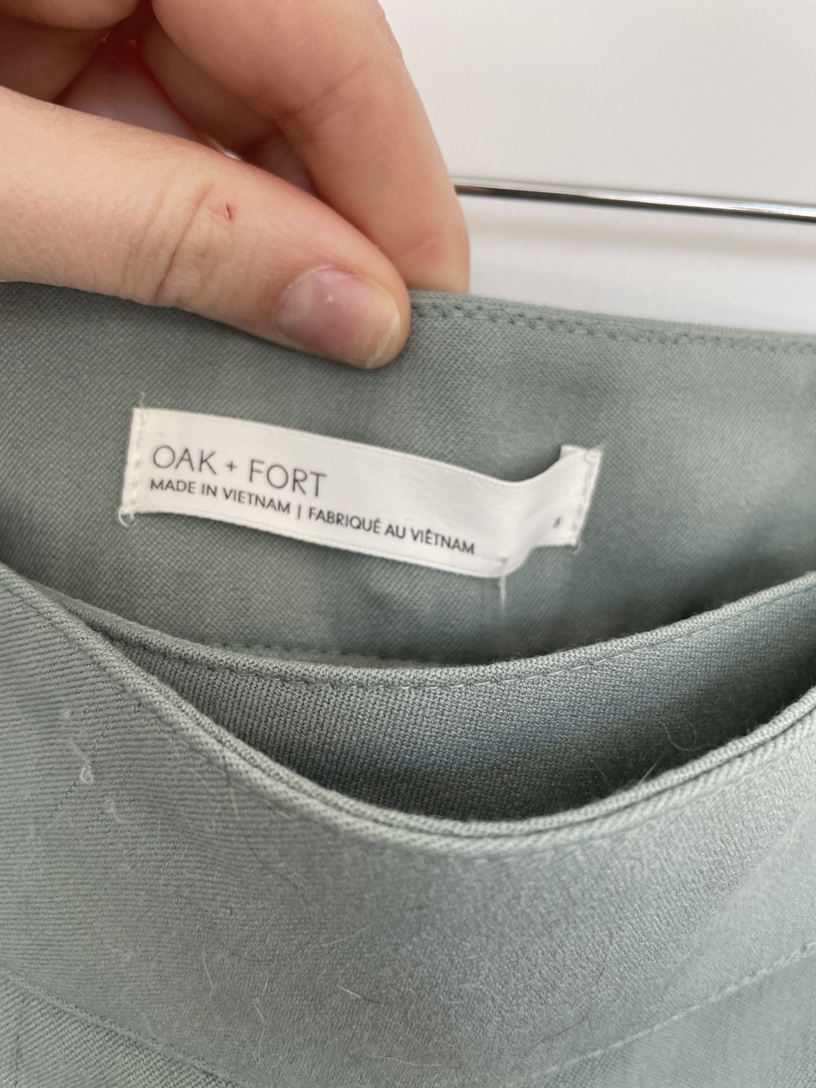Mint / sage green trouser pants from Oak and Fort image indicator(2)
