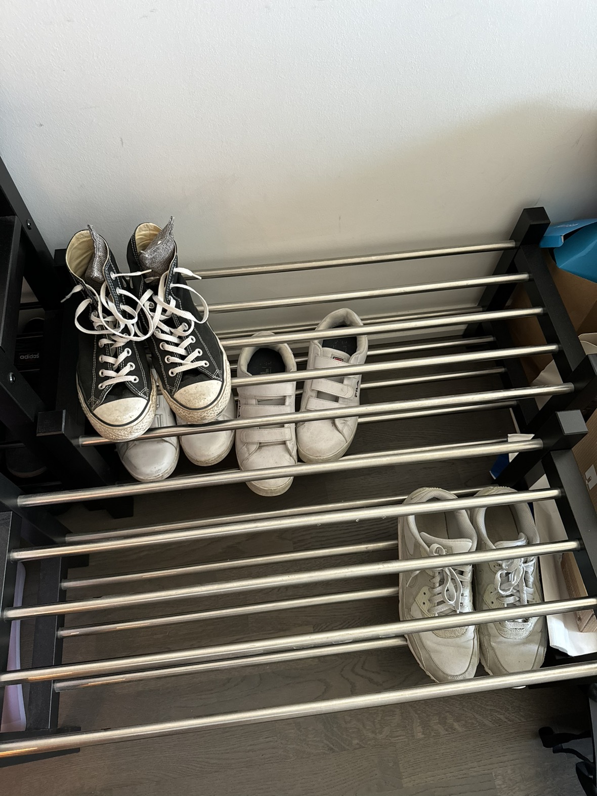 Shoe Rack (2x), Metal/Black thumbnail