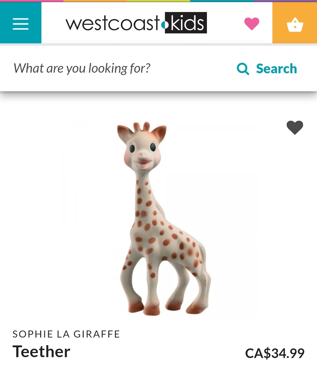 Sophie la Giraffe teething toy - BNIB thumbnail