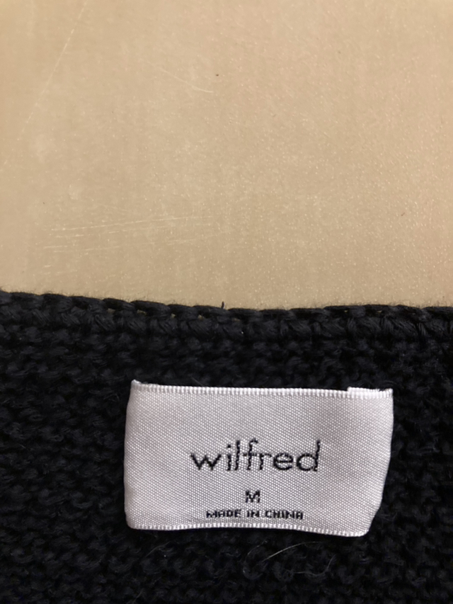 Aritzia Wilfred black knitted tank sz Med- BRAND NEW WITH TAGS image indicator(4)