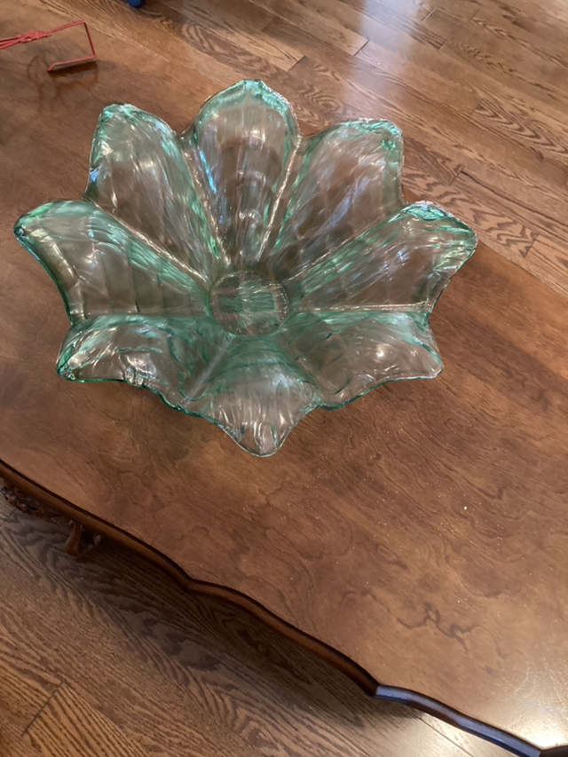 Large glass bowl