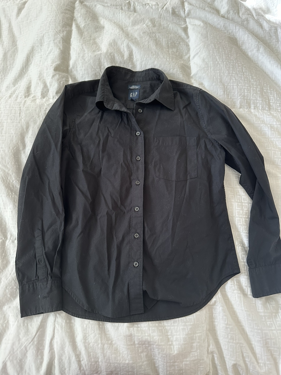 Gap black dress shirt - S thumbnail
