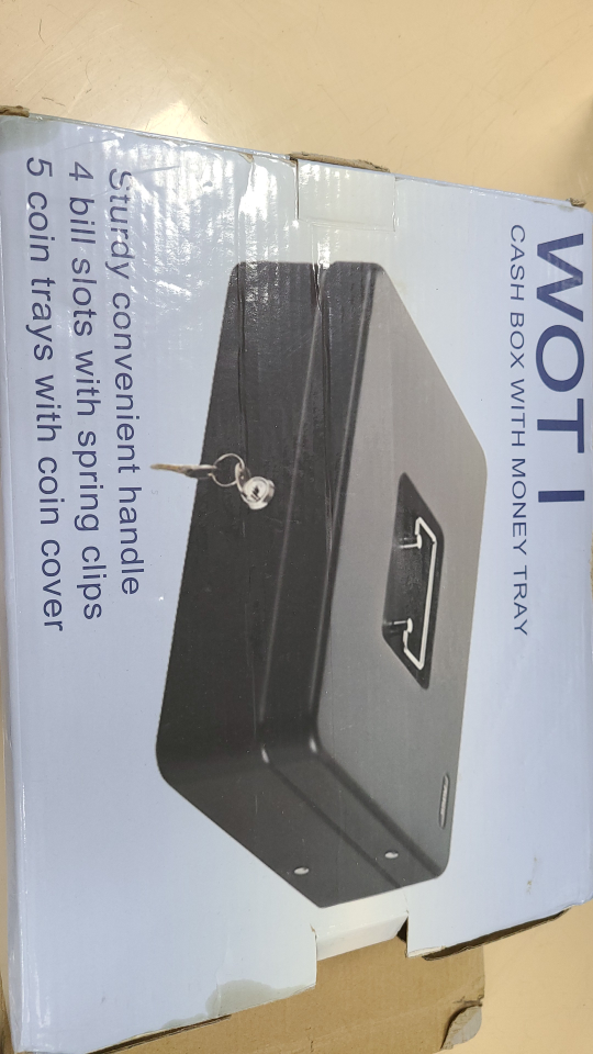 Cash Box with coin tray