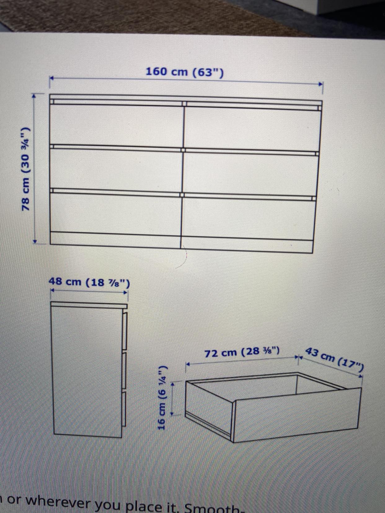 6-drawer dresser (IKEA Malm series) - white - photo 4