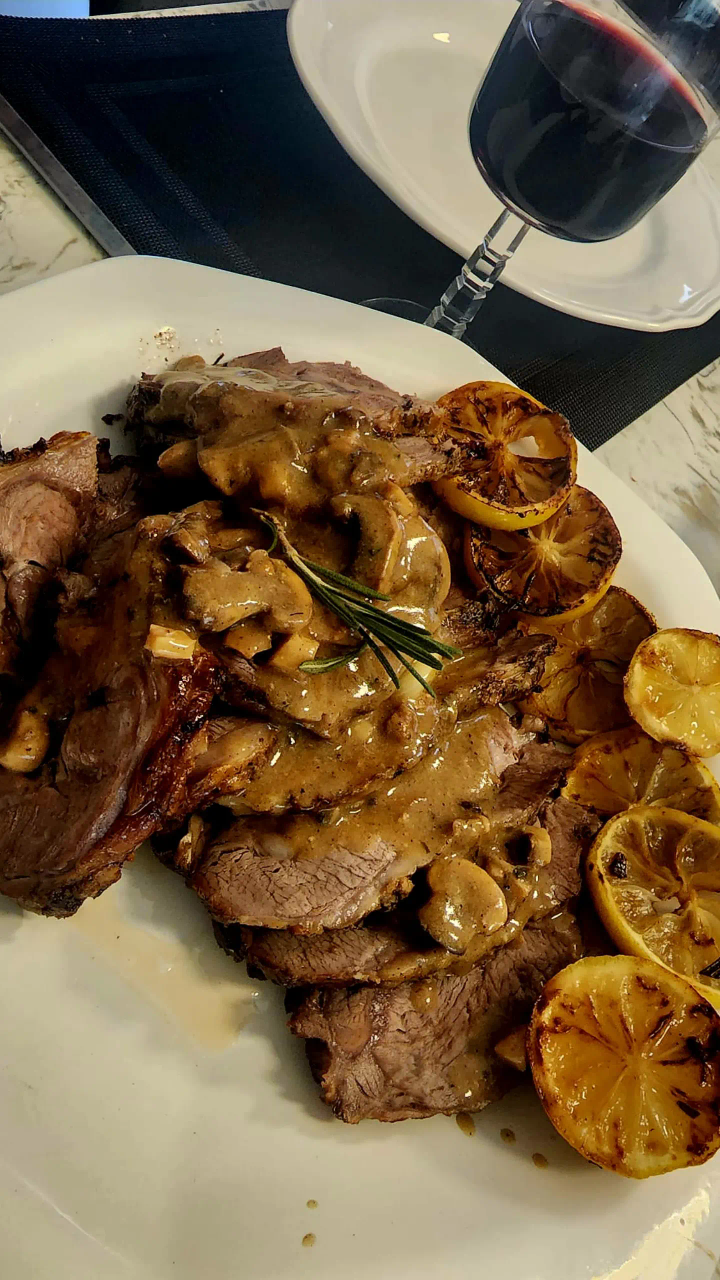 Thanksgiving Roasted Lamb leg Family dinner image indicator(3)