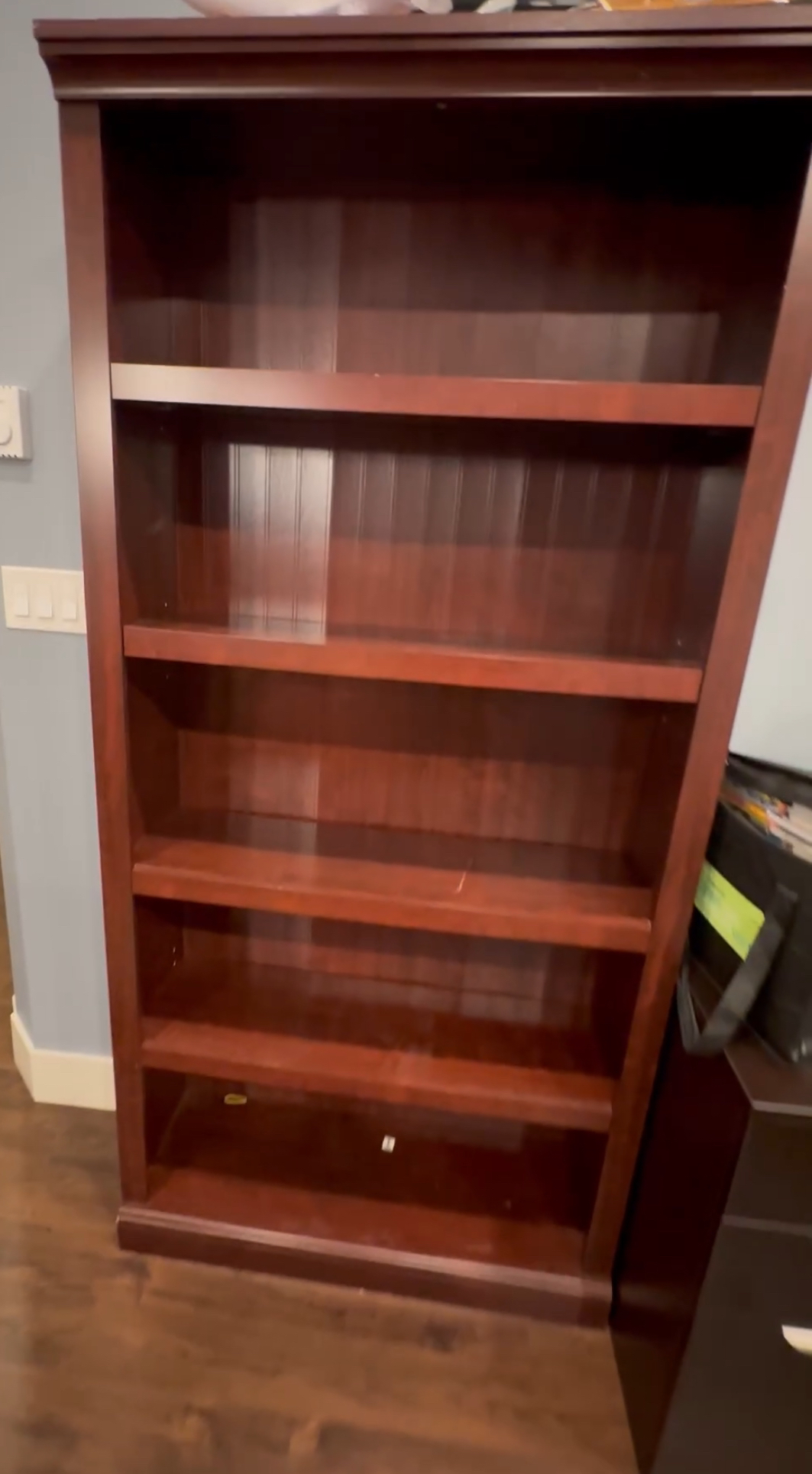Cherry color bookshelves - photo 2
