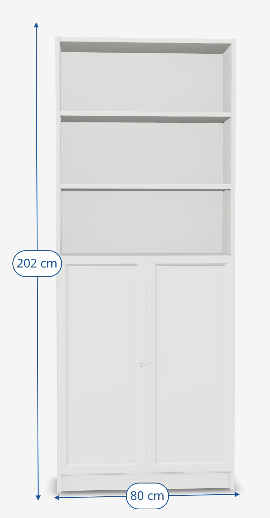 IKEA -Bookcase with doors white - photo 3