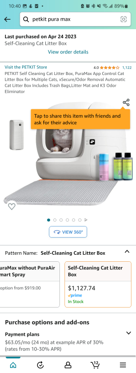 puramax self cleaning cat litter box - photo 2