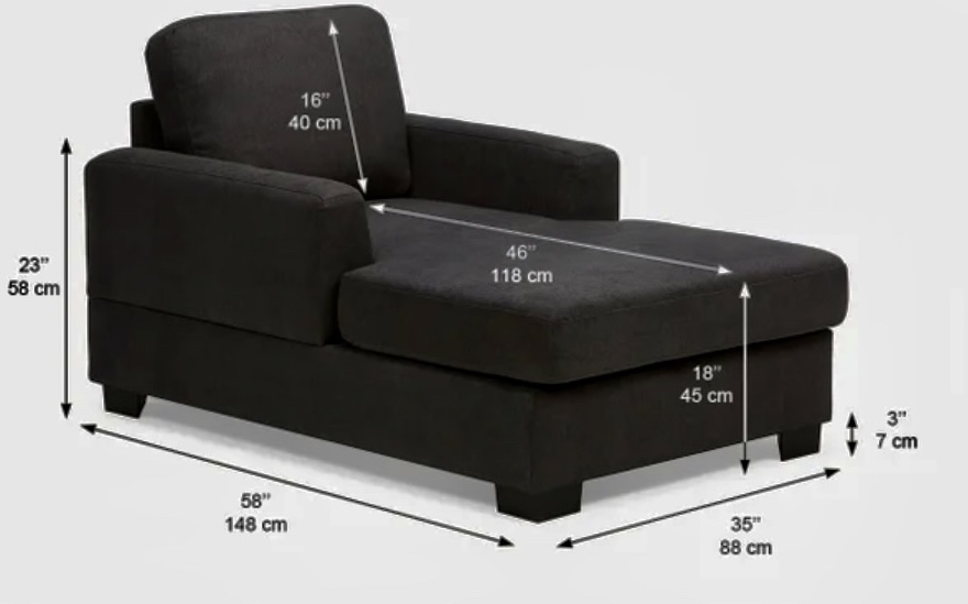 Structube Chaise lounger Grey - photo 2