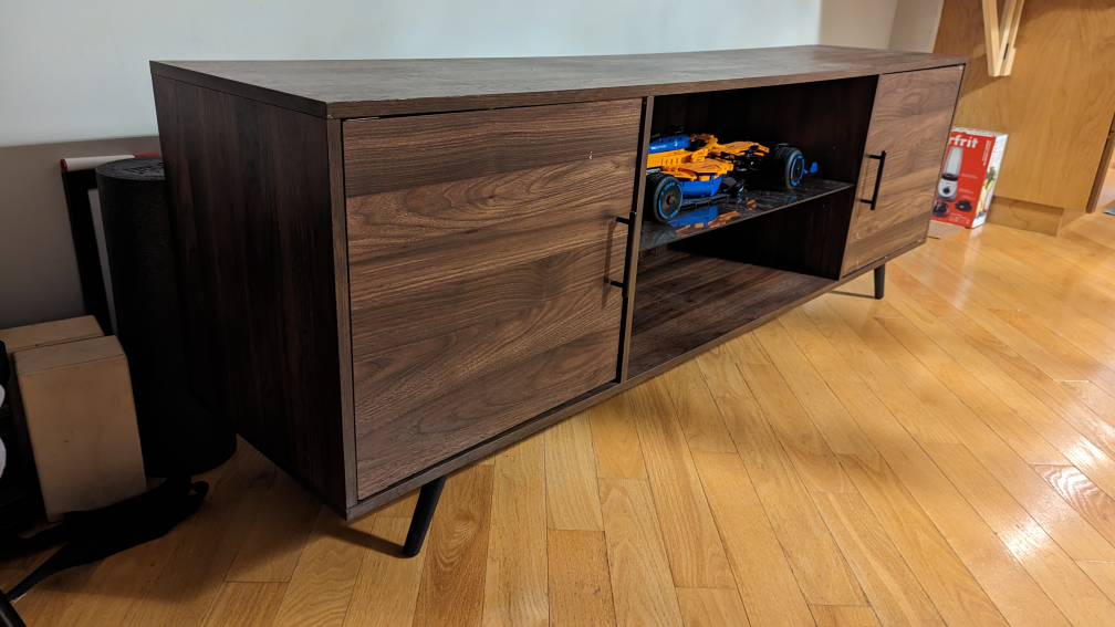 65" Dark Walnut TV Stand - photo 2