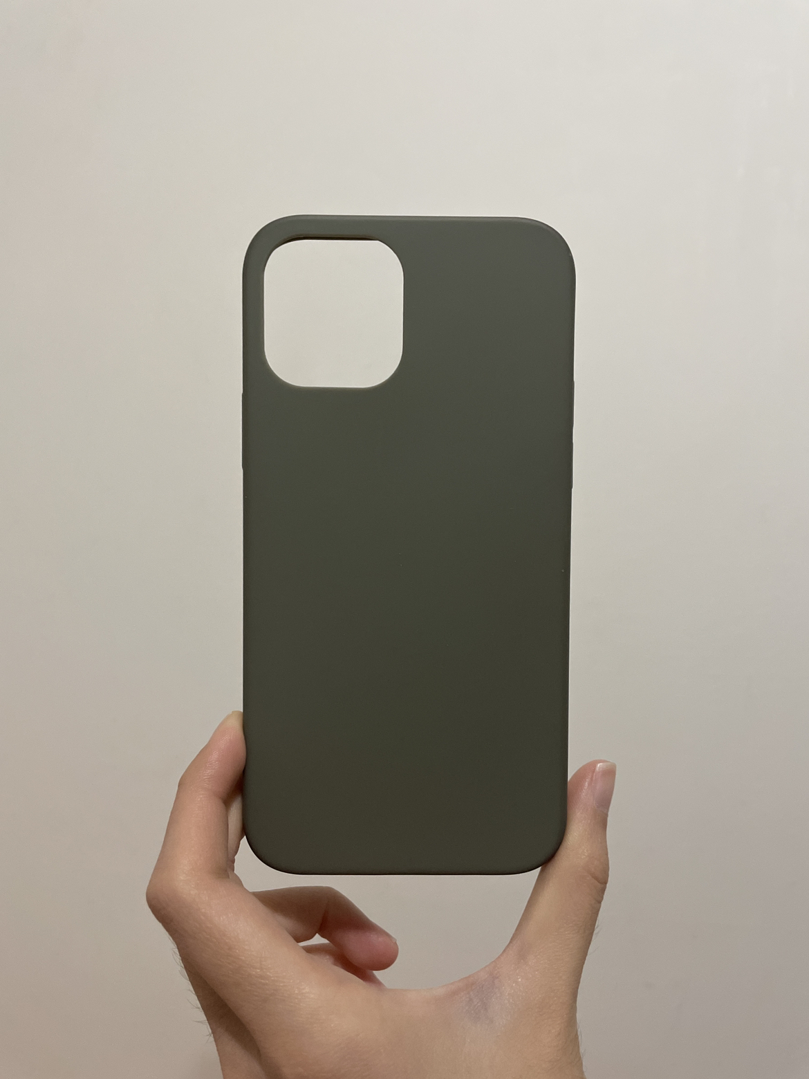 iPhone 12 phone case in olive green