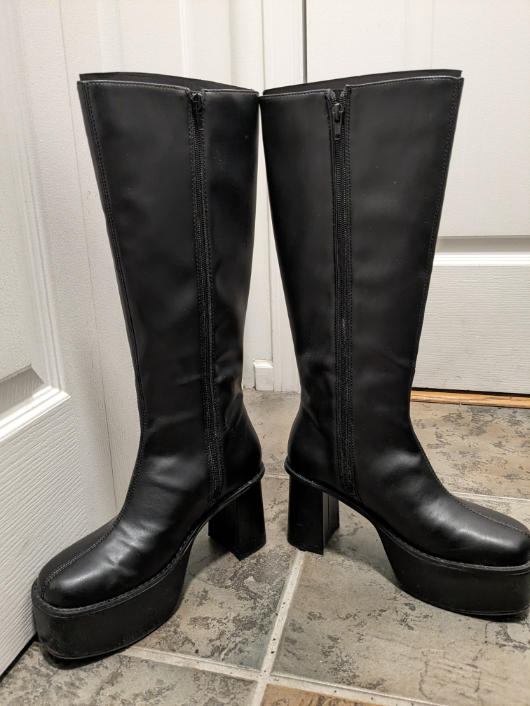 Oak + Fort Vegan Leather Platform Knee High Boots - photo 2