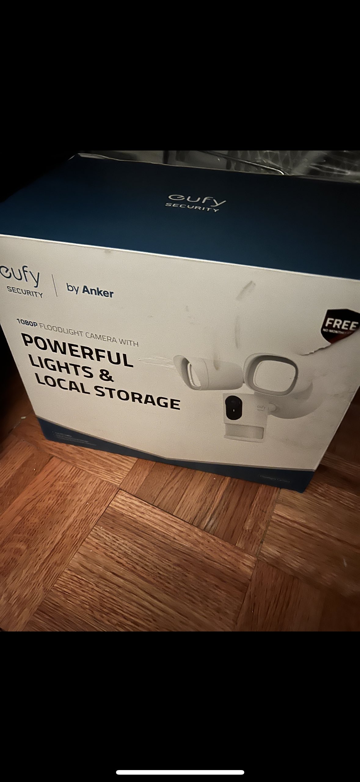 Flood light camera with powerful lights ❄️
