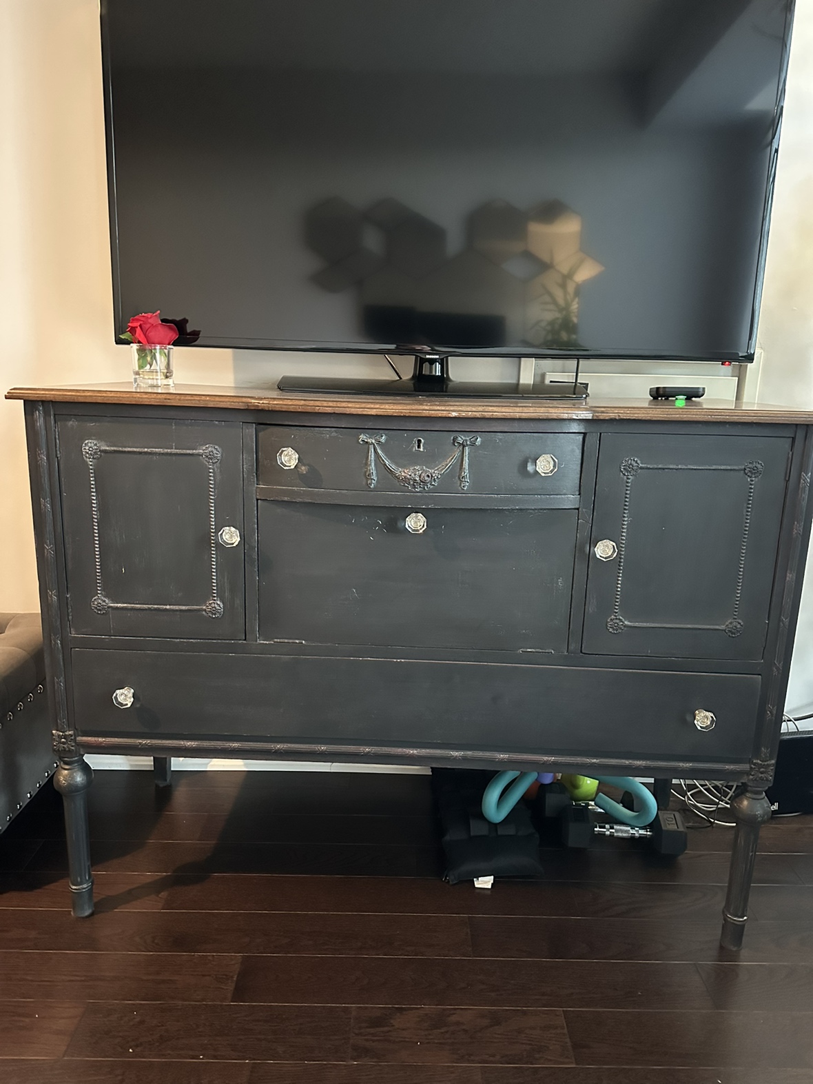 Solid wood side board, credenza, or dresser