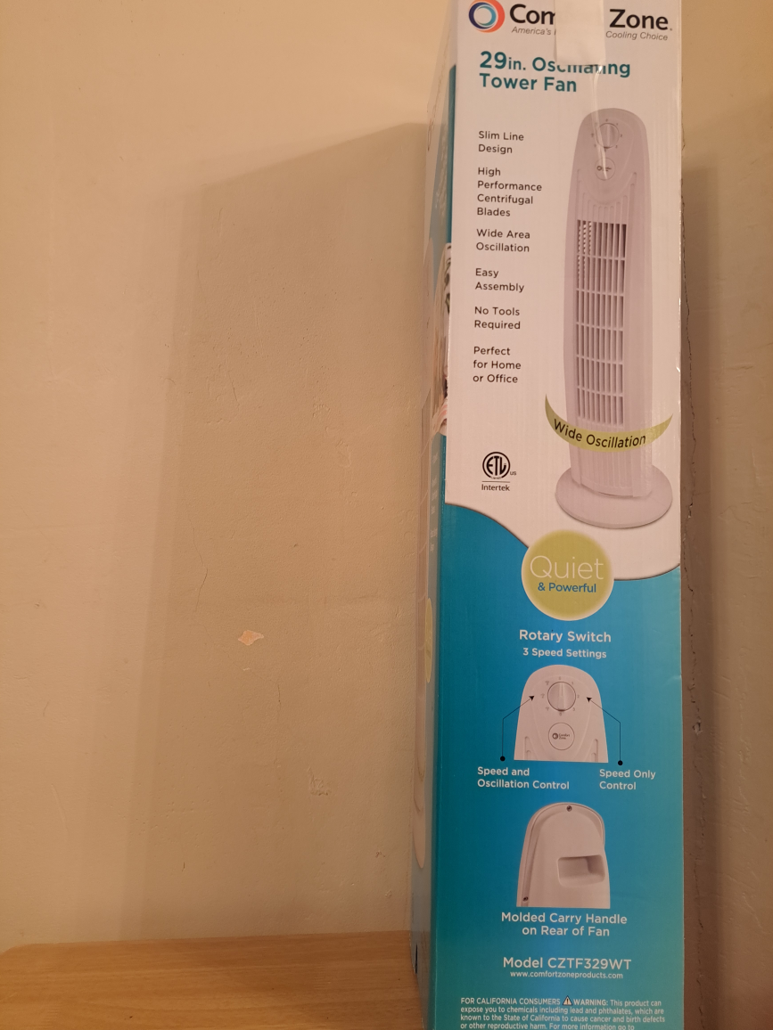 Comfort Zone Oscillating Fan - photo 2