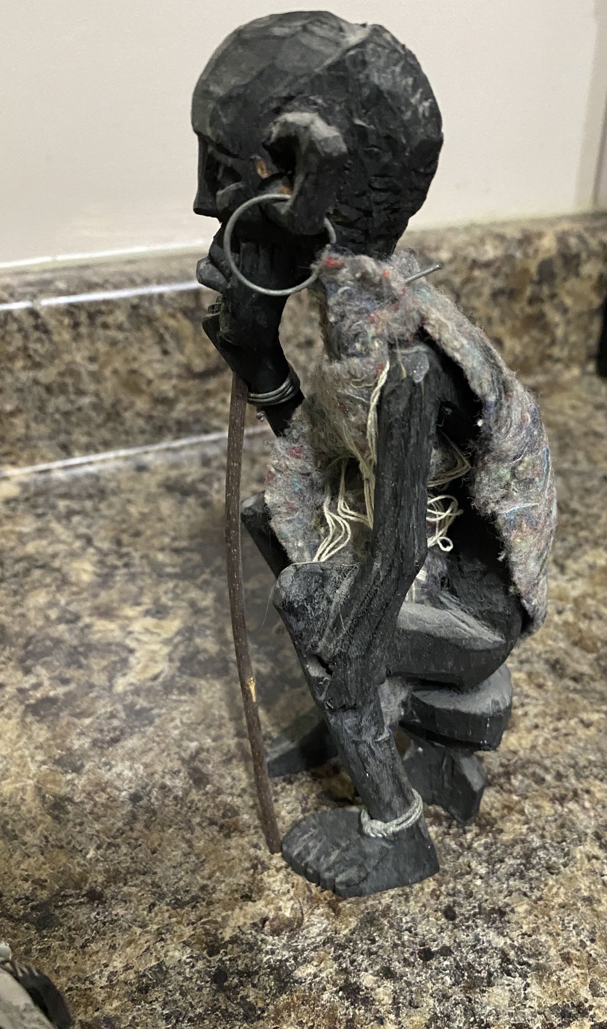 Hand carved old man statue image indicator(4)