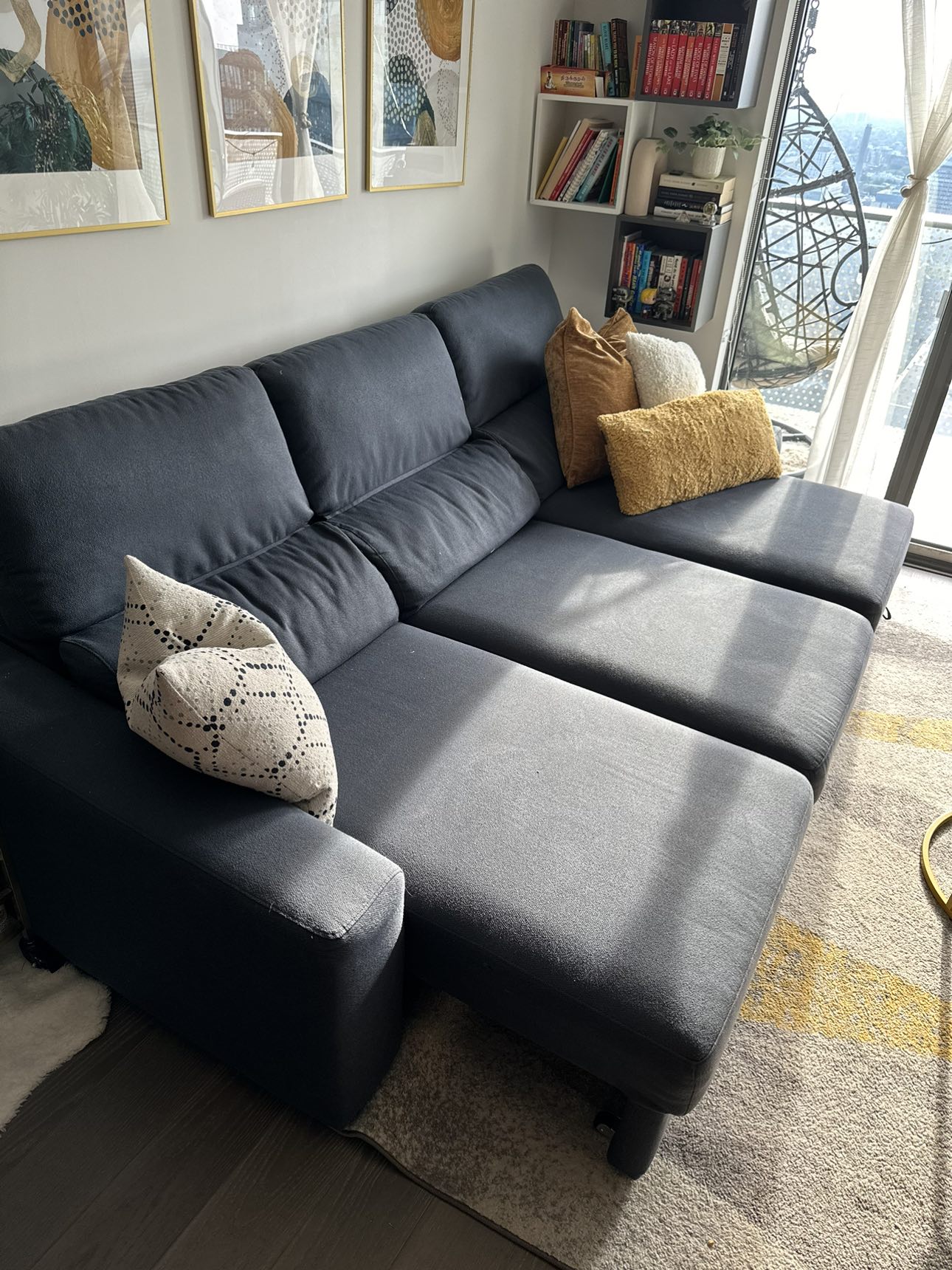 Moving Sale - Sectional sofa that converts into a queen bed - photo 2