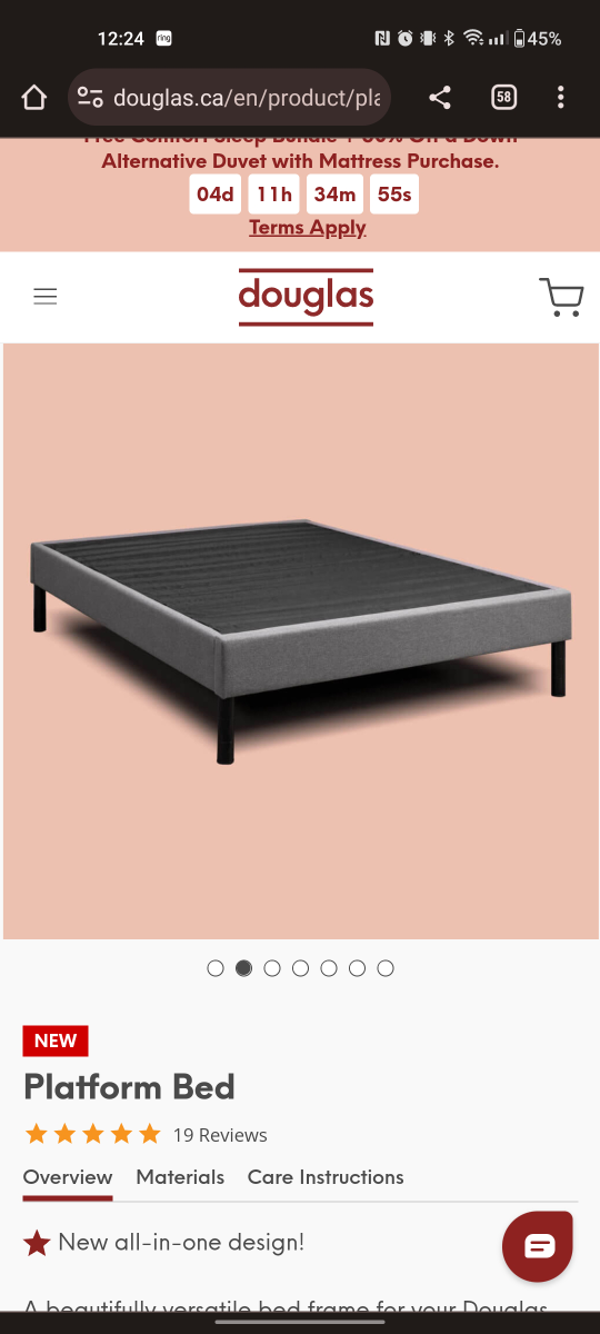 BRAND NEW IN BOX KING BED FRAME - photo 4