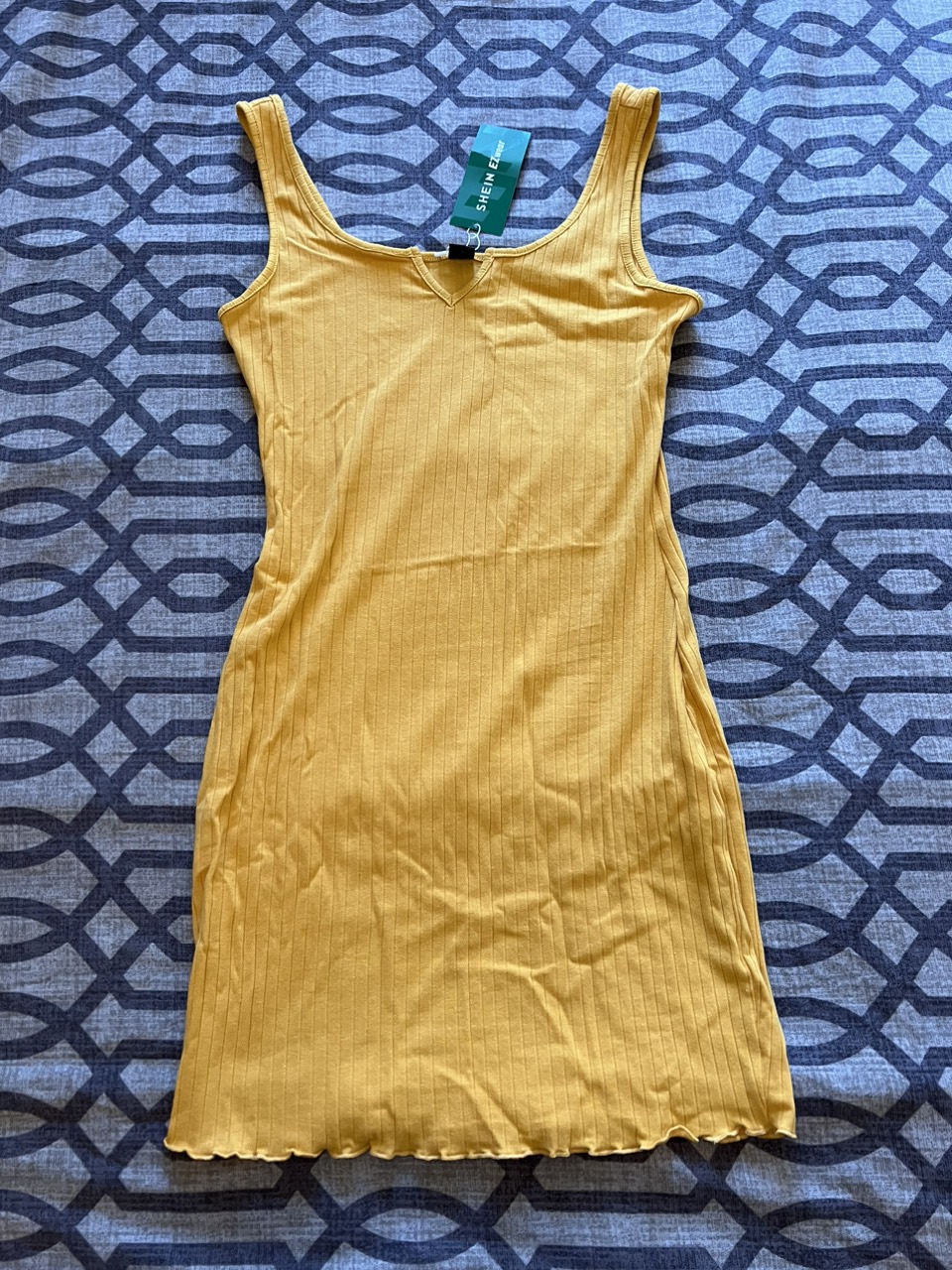 Yellow bodycon dress