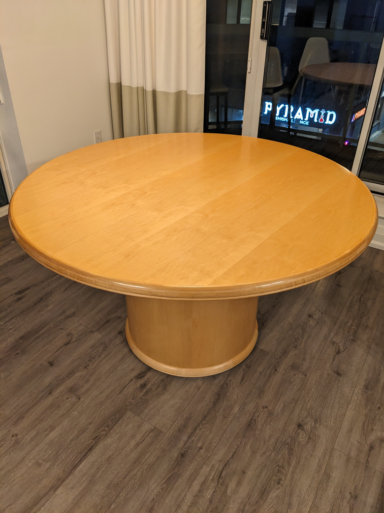 Solid Wood Round Dining Table