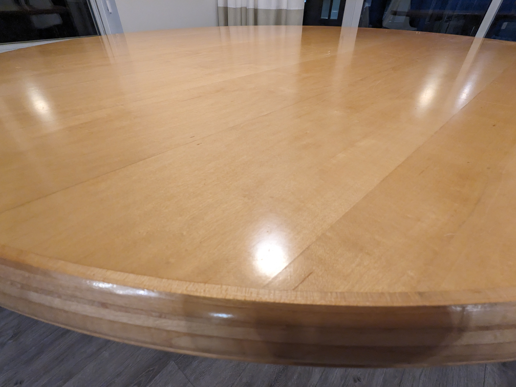 Solid Wood Round Dining Table - photo 2