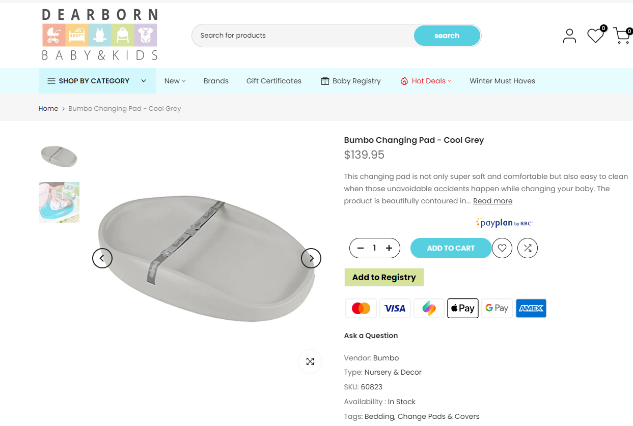 bumbo changing pad