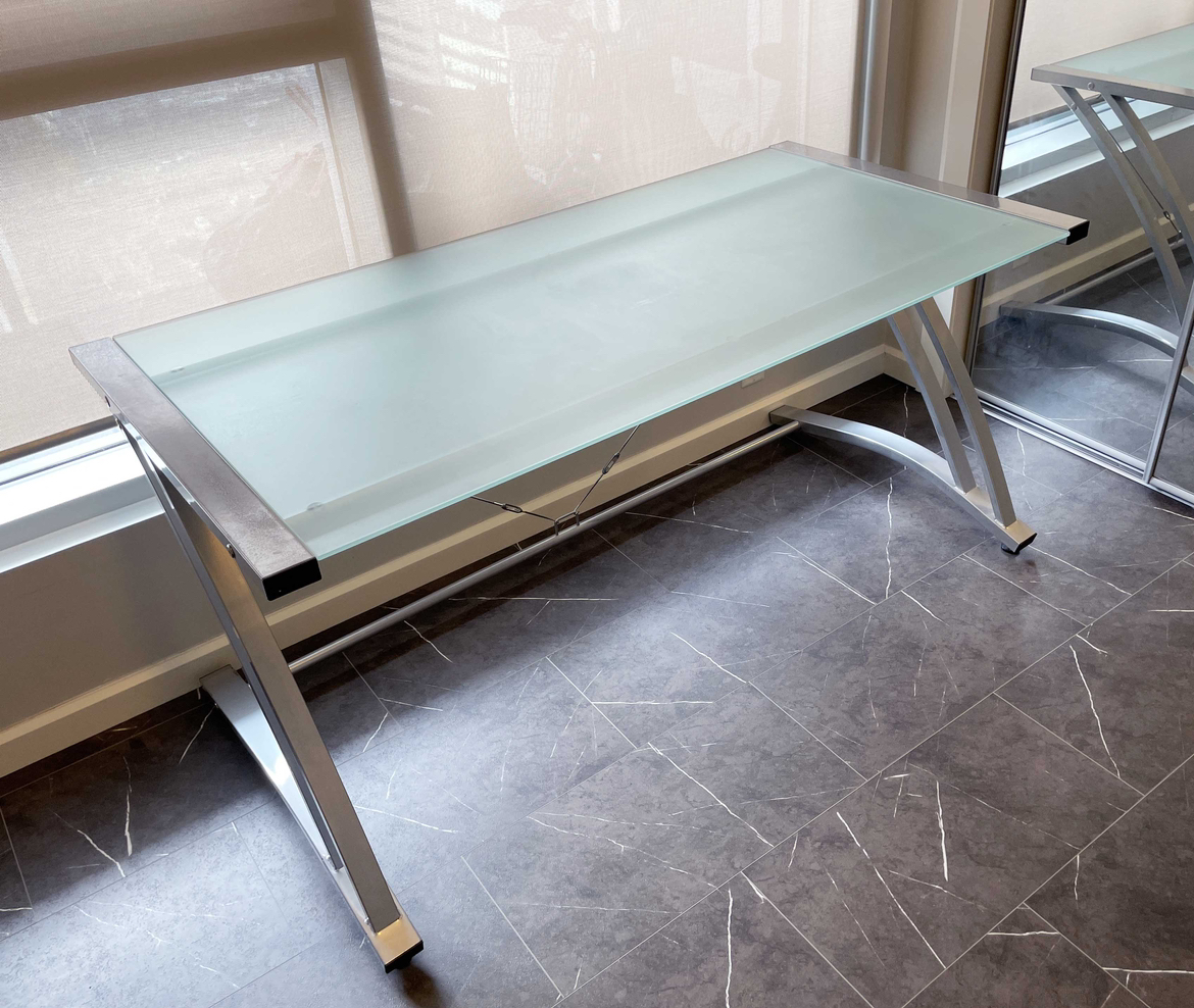Glass desk